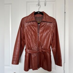 Women's Brown Leather Jacket